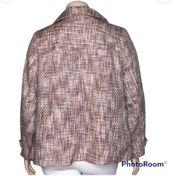 26W Avenue Pink Tweed. 🎀 Brand New Tweed Jacket, with Peter Pan Collar. - Picture 4 of 14